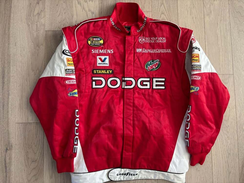 Chase Authentics Dodge Nascar Racing Jacket Red